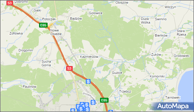 mapa Moskorzyn gmina Polkowice, Moskorzyn gmina Polkowice na mapie Targeo