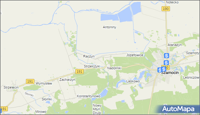 mapa Nałęcza, Nałęcza na mapie Targeo
