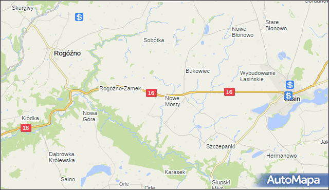 mapa Nowe Mosty gmina Łasin, Nowe Mosty gmina Łasin na mapie Targeo