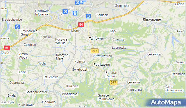 mapa Nowodworze, Nowodworze na mapie Targeo