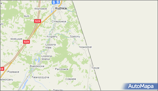 mapa Nowodziel, Nowodziel na mapie Targeo