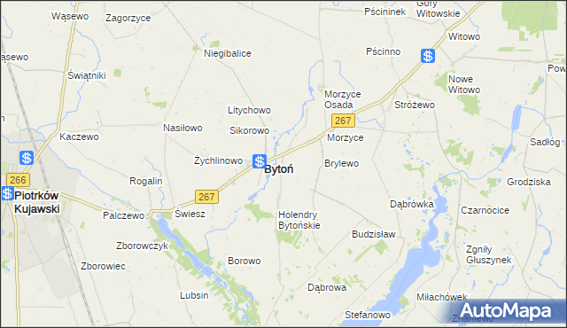 mapa Nowy Dwór gmina Bytoń, Nowy Dwór gmina Bytoń na mapie Targeo