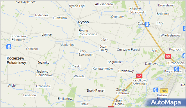 mapa Nowy Szwarocin, Nowy Szwarocin na mapie Targeo