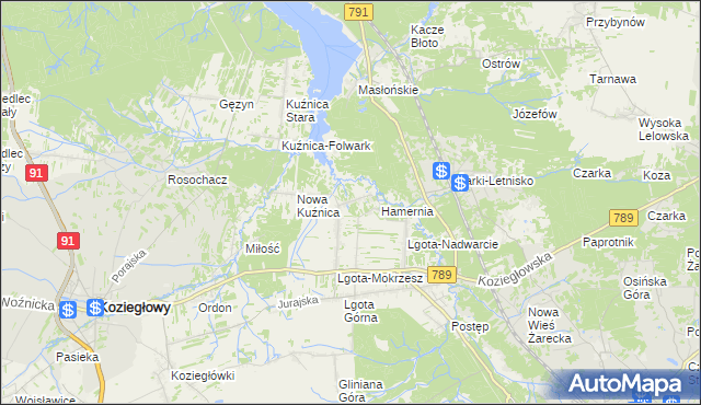 mapa Oczko, Oczko na mapie Targeo