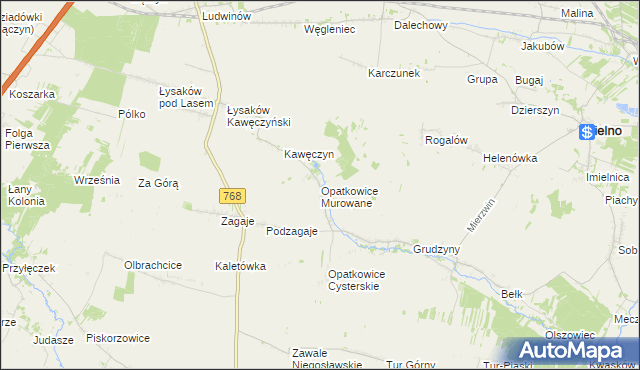 mapa Opatkowice Murowane, Opatkowice Murowane na mapie Targeo