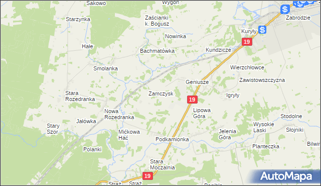 mapa Pawłowszczyzna, Pawłowszczyzna na mapie Targeo