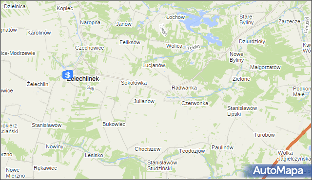 mapa Petrynów, Petrynów na mapie Targeo