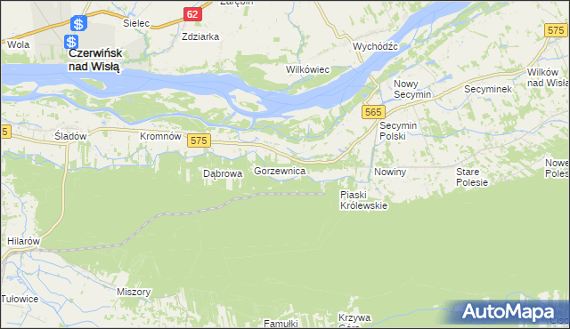 mapa Piaski Duchowne, Piaski Duchowne na mapie Targeo