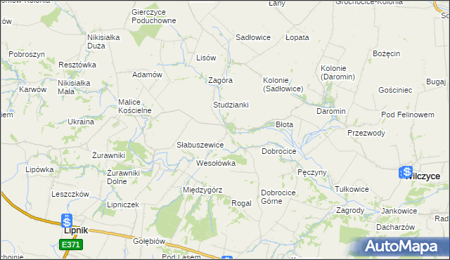 mapa Pielaszów, Pielaszów na mapie Targeo