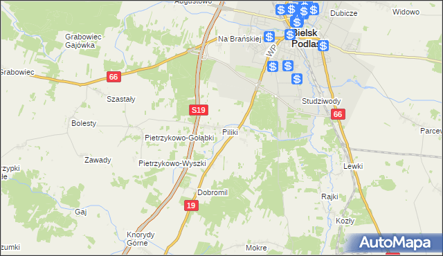 mapa Piliki, Piliki na mapie Targeo