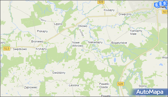 mapa Podągi, Podągi na mapie Targeo