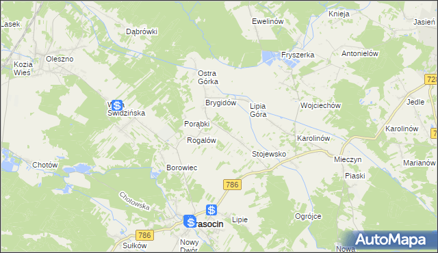 mapa Podlesko, Podlesko na mapie Targeo