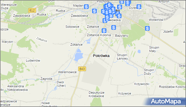 mapa Pokrówka, Pokrówka na mapie Targeo