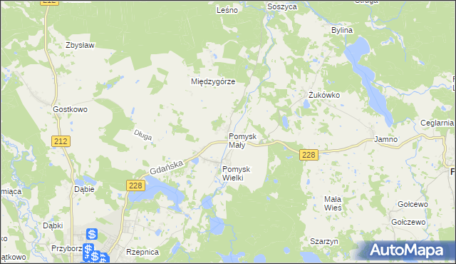 mapa Pomysk Mały, Pomysk Mały na mapie Targeo