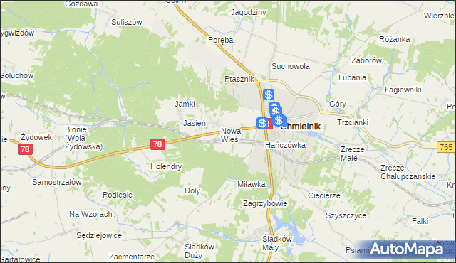 mapa Przededworze, Przededworze na mapie Targeo