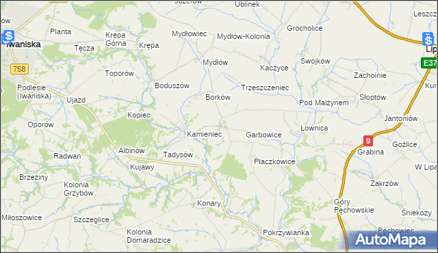 mapa Przepiórów, Przepiórów na mapie Targeo