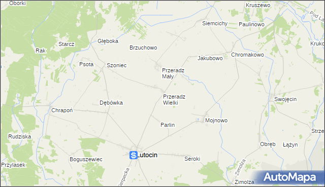 mapa Przeradz Wielki, Przeradz Wielki na mapie Targeo