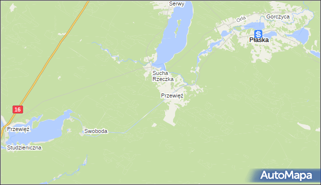mapa Przewięź, Przewięź na mapie Targeo