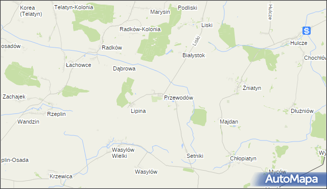 mapa Przewodów, Przewodów na mapie Targeo