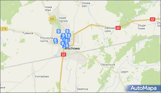 mapa Przyczyna Dolna, Przyczyna Dolna na mapie Targeo