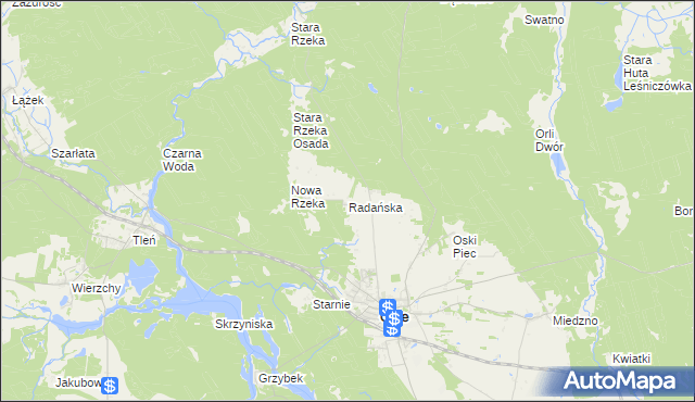 mapa Radańska, Radańska na mapie Targeo