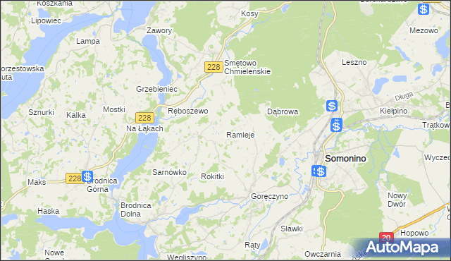 mapa Ramleje, Ramleje na mapie Targeo
