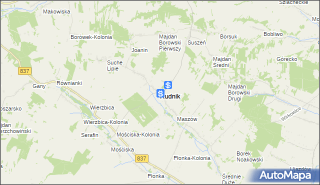 mapa Rudnik powiat krasnostawski, Rudnik powiat krasnostawski na mapie Targeo