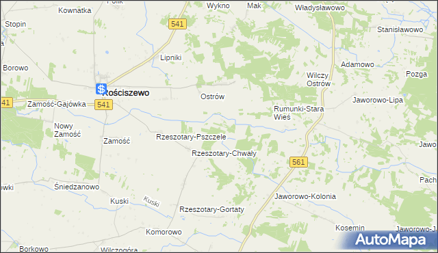 mapa Rumunki-Chwały, Rumunki-Chwały na mapie Targeo