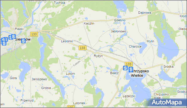 mapa Ryżyn, Ryżyn na mapie Targeo