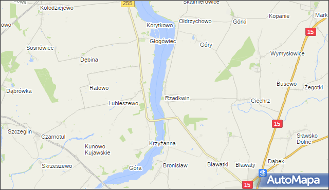 mapa Rzadkwin, Rzadkwin na mapie Targeo