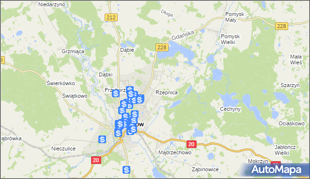 mapa Rzepnica, Rzepnica na mapie Targeo