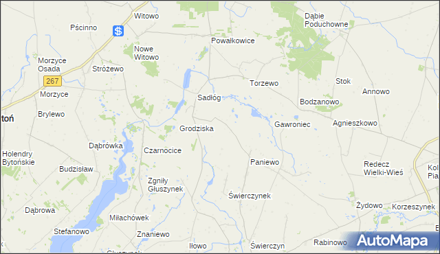mapa Sadłóżek, Sadłóżek na mapie Targeo