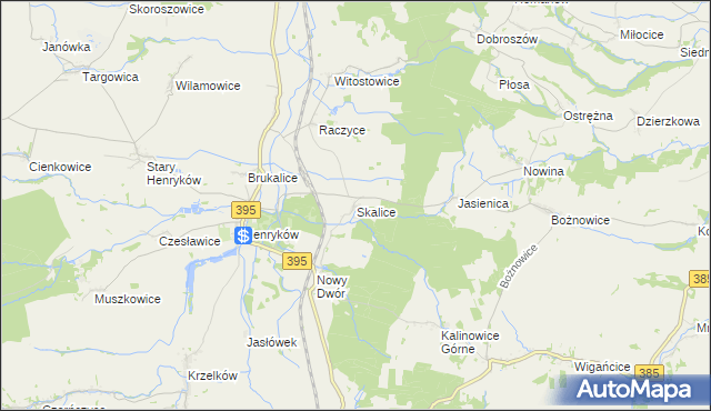 mapa Skalice, Skalice na mapie Targeo