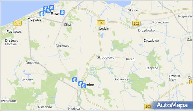 mapa Skrobotowo, Skrobotowo na mapie Targeo