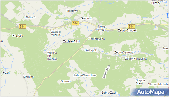 mapa Skrzypek, Skrzypek na mapie Targeo