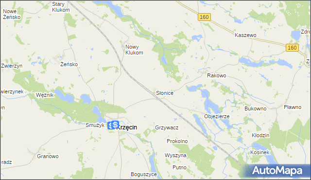 mapa Słonice, Słonice na mapie Targeo