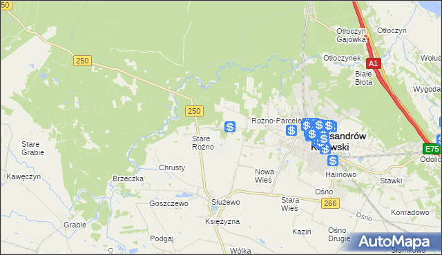 mapa Służewo-Pole, Służewo-Pole na mapie Targeo