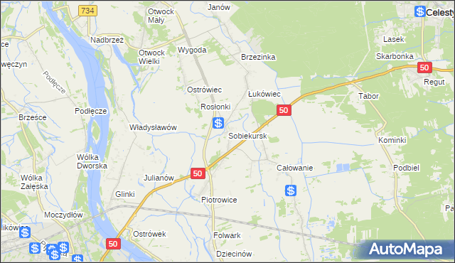 mapa Sobiekursk, Sobiekursk na mapie Targeo