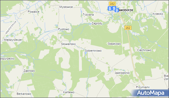 mapa Sobiemirowo, Sobiemirowo na mapie Targeo