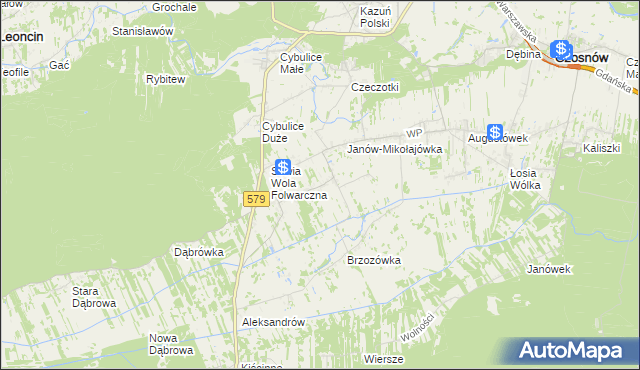 mapa Sowia Wola, Sowia Wola na mapie Targeo