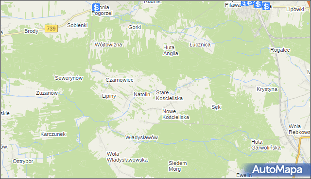 mapa Stare Kościeliska, Stare Kościeliska na mapie Targeo