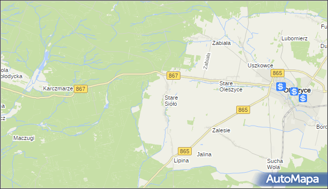 mapa Stare Sioło, Stare Sioło na mapie Targeo