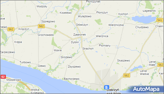 mapa Strachoń, Strachoń na mapie Targeo