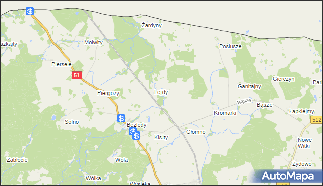 mapa Styligi, Styligi na mapie Targeo