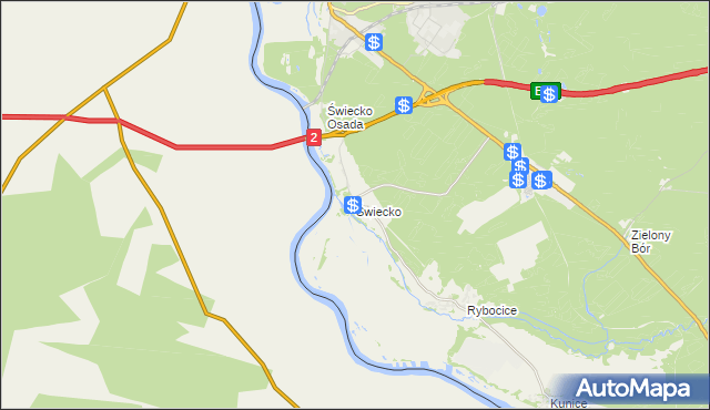 mapa Świecko, Świecko na mapie Targeo