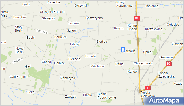 mapa Szarowizna, Szarowizna na mapie Targeo