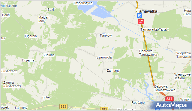 mapa Szarowola, Szarowola na mapie Targeo