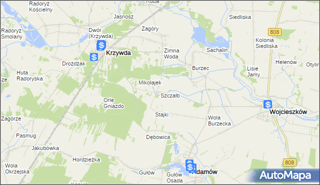 mapa Szczałb, Szczałb na mapie Targeo