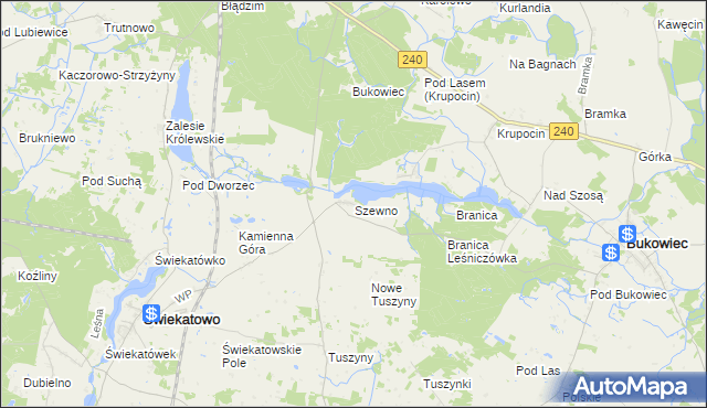 mapa Szewno, Szewno na mapie Targeo