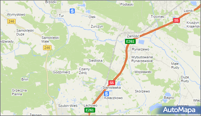 mapa Szkocja gmina Szubin, Szkocja gmina Szubin na mapie Targeo